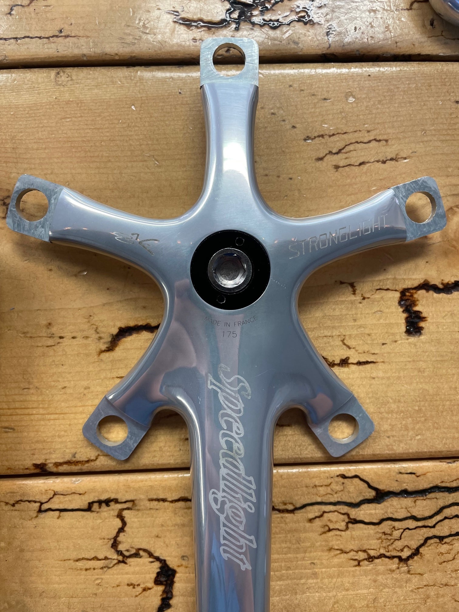 Pédalier Classic Stronglight 49D, 175 mm
