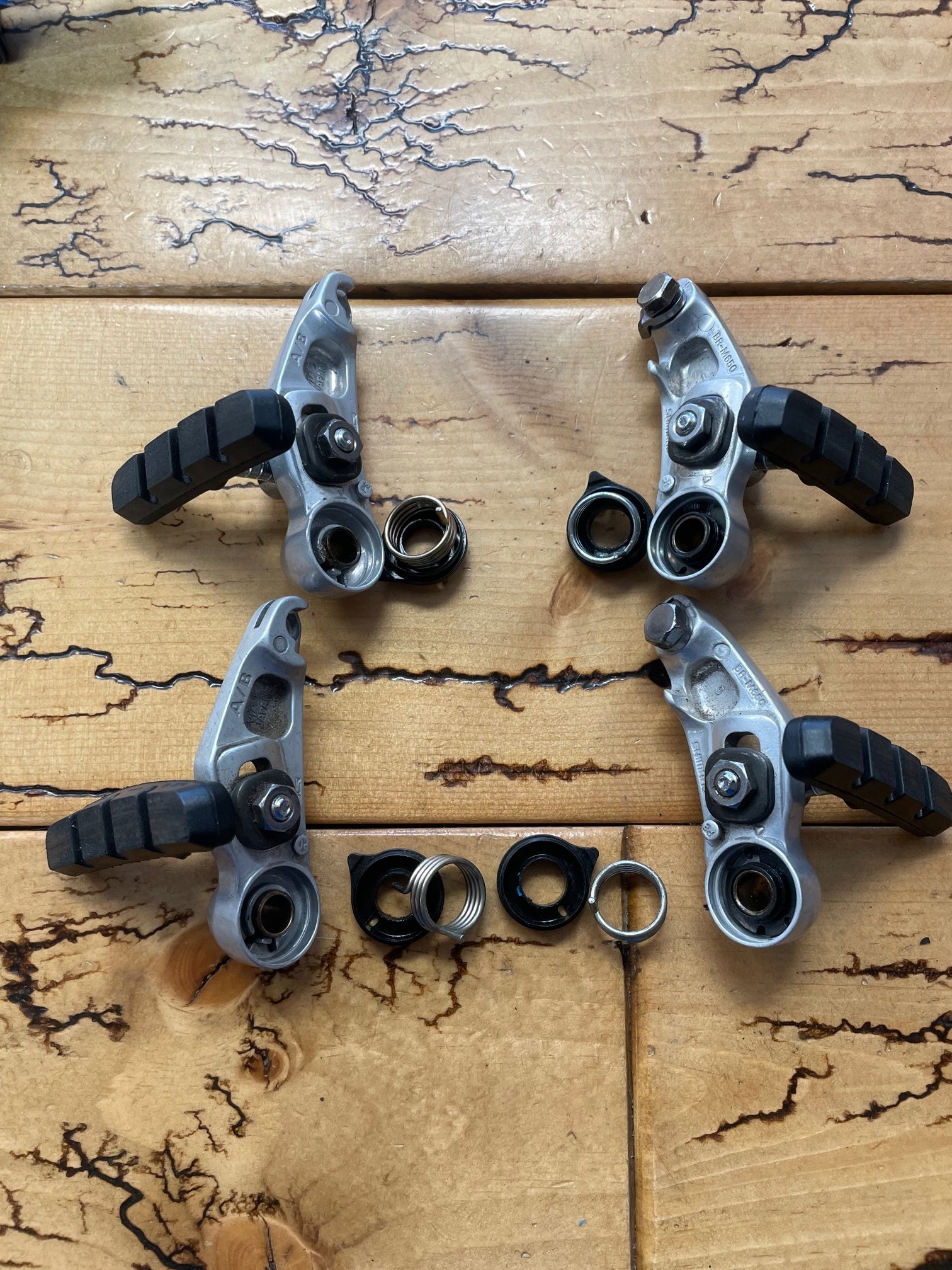 Shimano Deore DX Silver BR-M650 Cantilever Brake Set – Gringineer