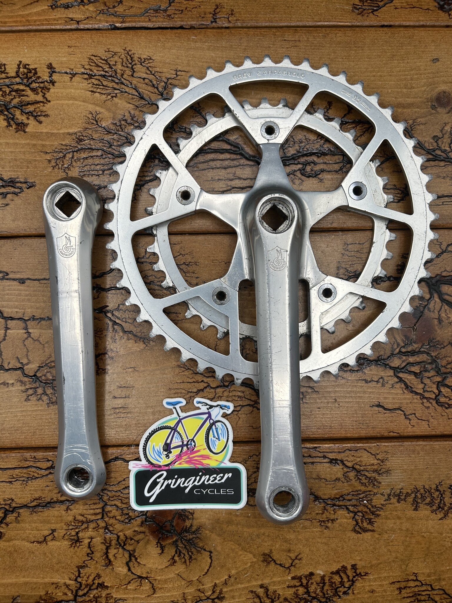 Campagnolo ヴィンテージクランク Campagnolo Triomphe 52/40 170mm Crankset – Gringineer Cycles