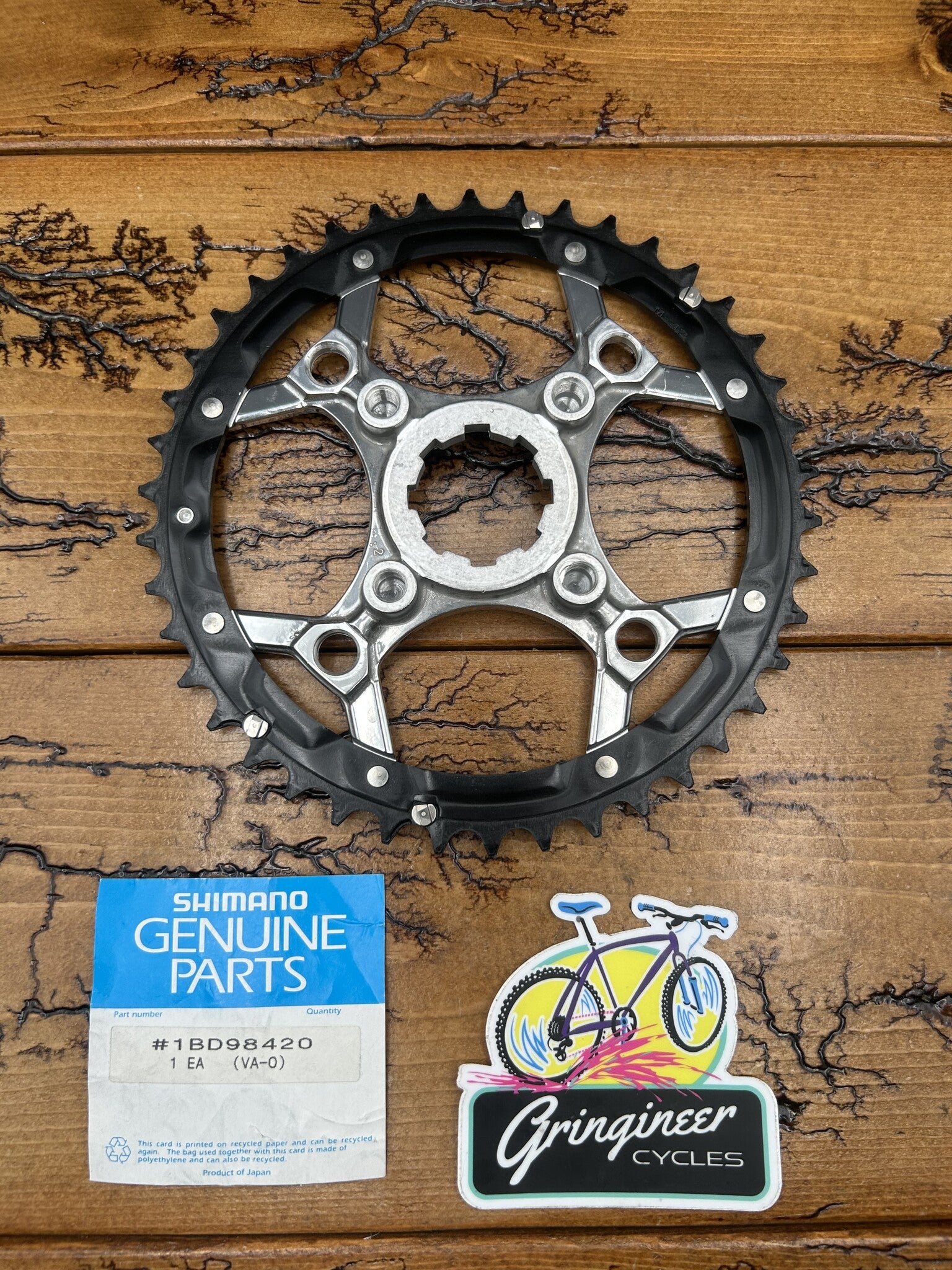 Shimano Deore LX M569 42 Tooth Chainring and Spider NOS