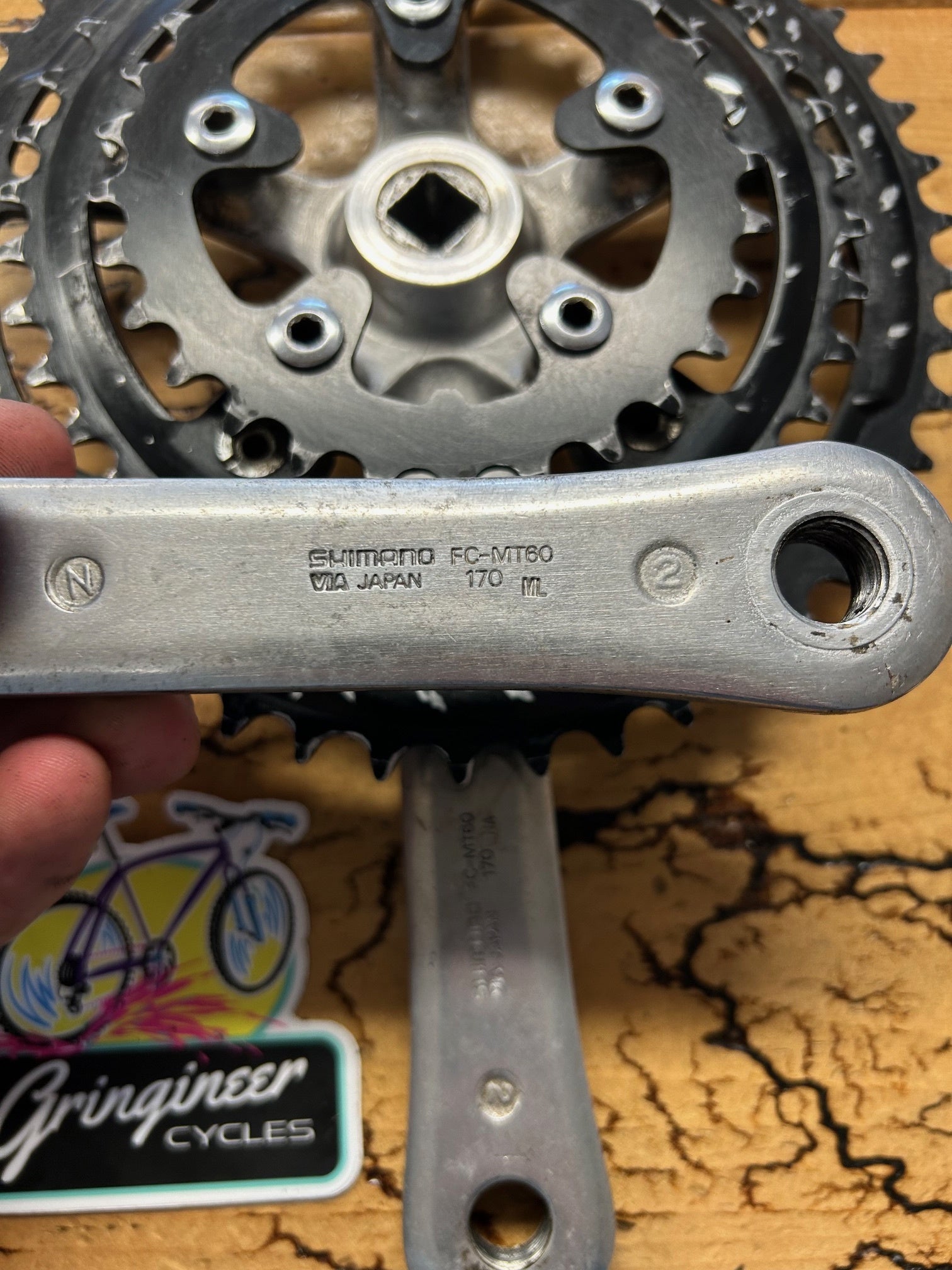 Shimano Deore FC-Mt60 48/38/28 170mm Crankset – Gringineer Cycles