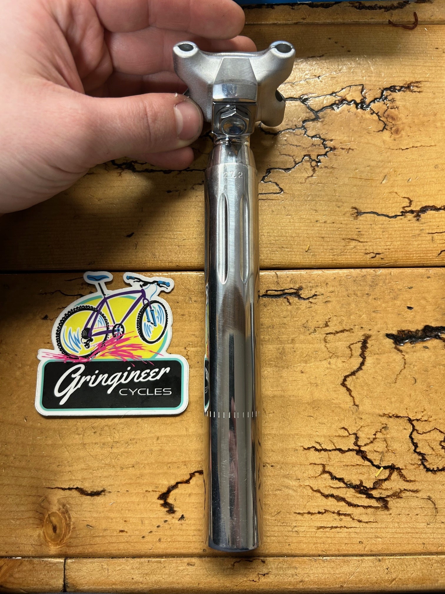 Tige de selle Campagnolo Super Record 1ère génération Tige de selle Campagnolo Super Record 1ère génération