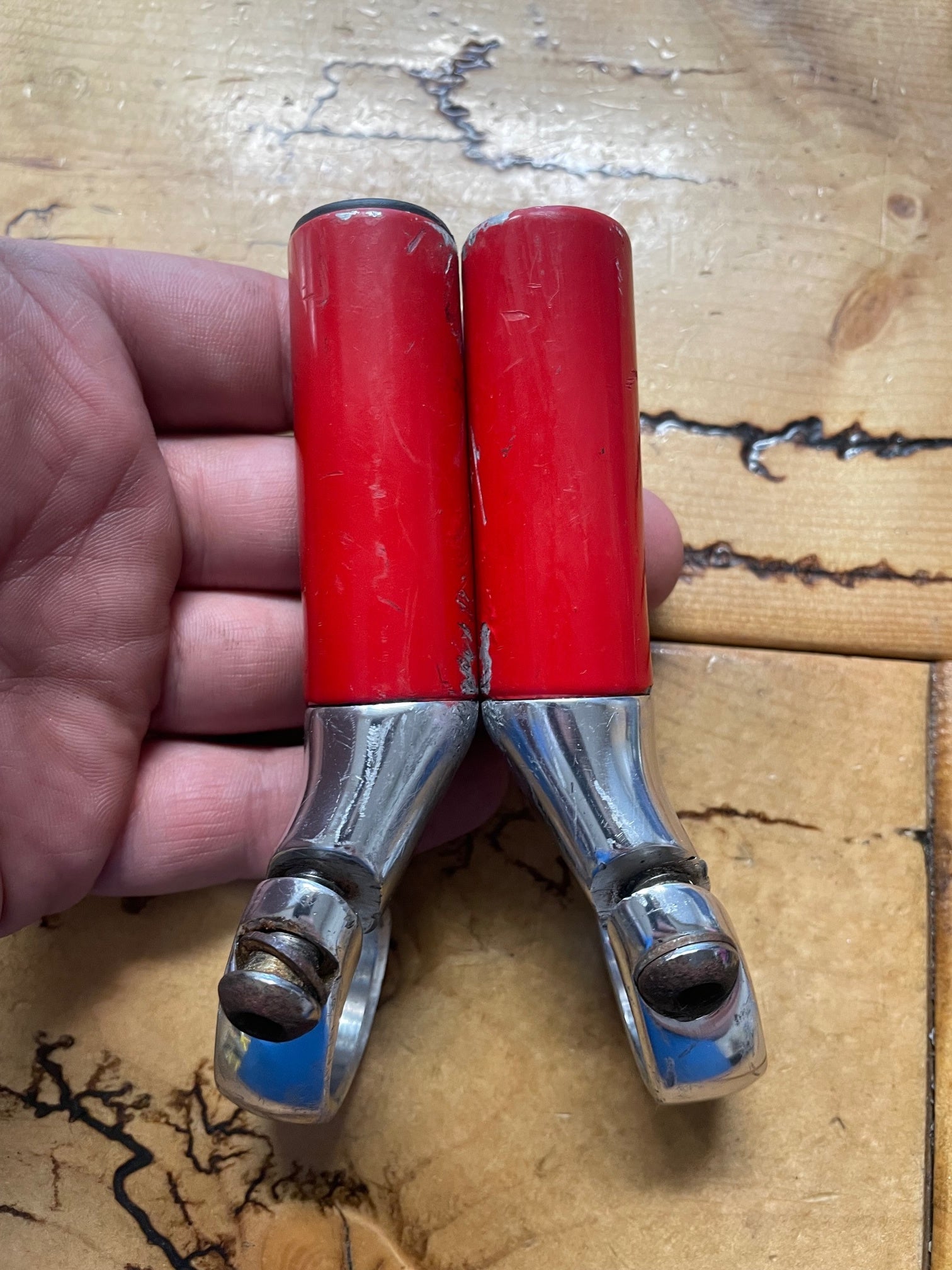 Onza Short Red Bar Ends – Gringineer Cycles