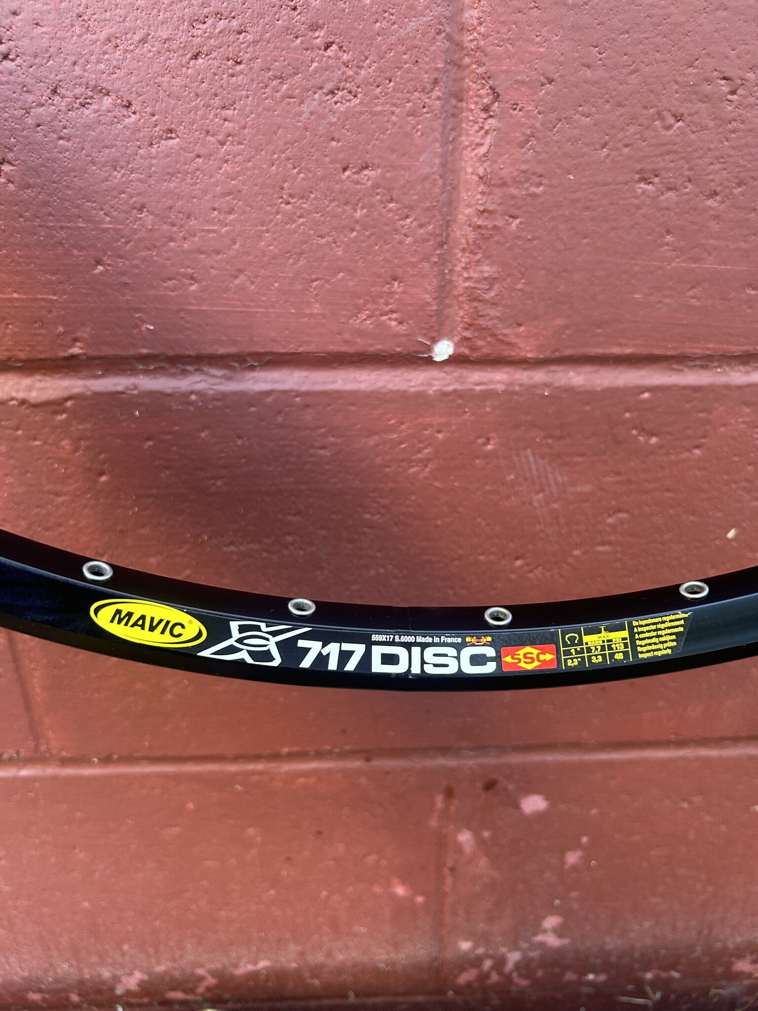 Mavic XC 717 Disc 32 Hole 26 Inch Rim NOS – Gringineer Cycles
