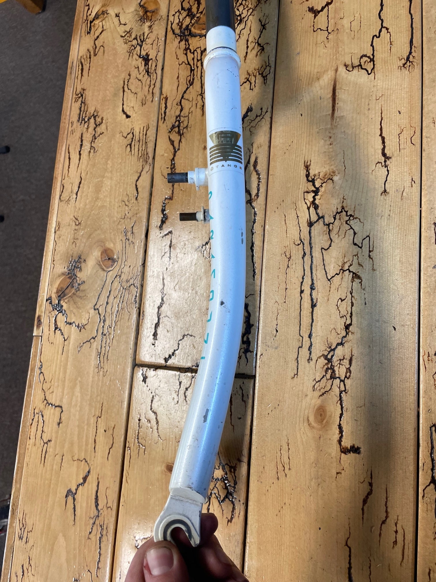 Schwinn Paramount White MTB 1 1/8 Threaded Tange Cr Mo Fork