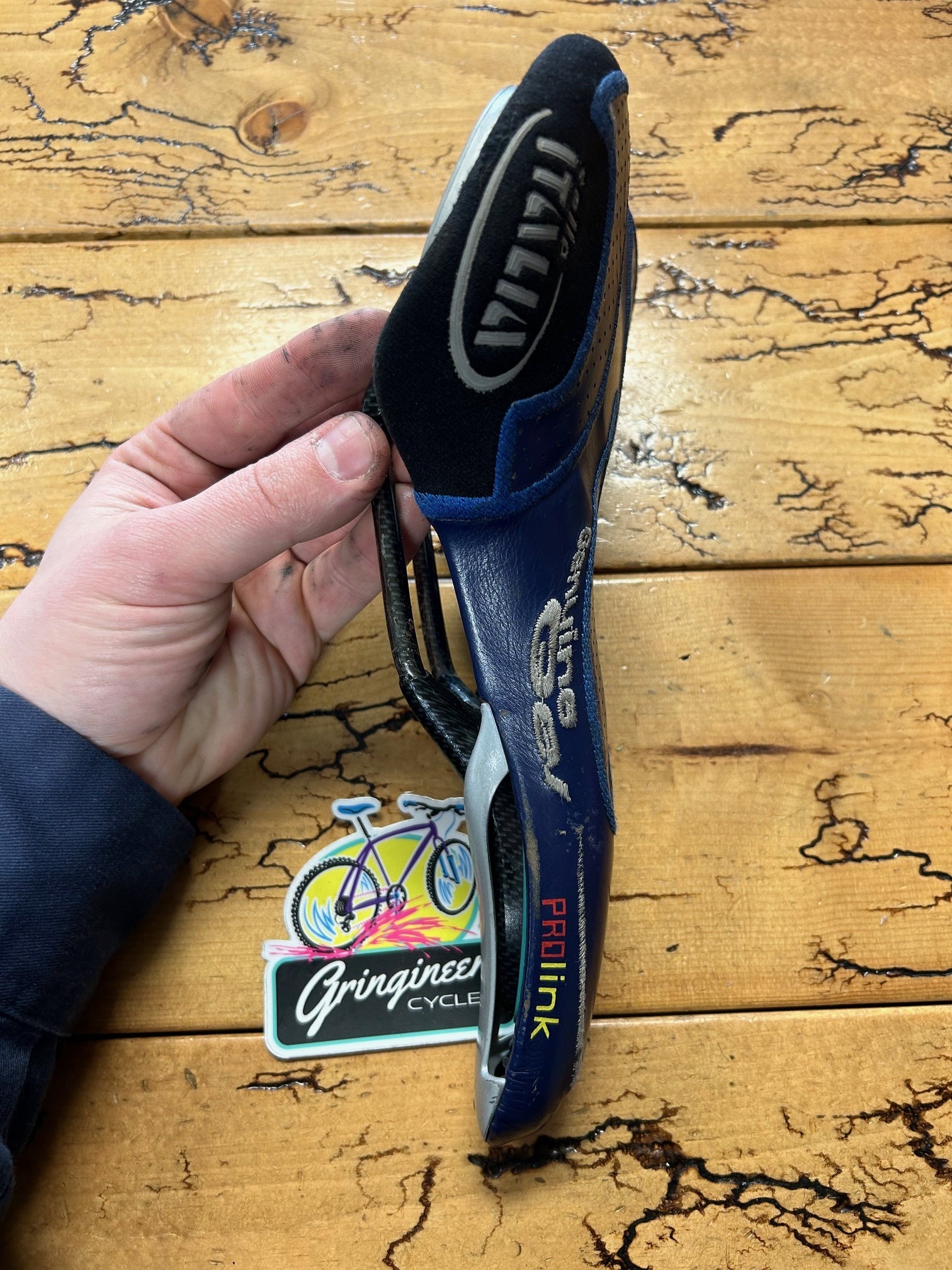 Selle ITALIA PROLINK GEl プロリンク ゲル Selle Italia Prolink Blue Genuine Gel Saddle – Gringineer Cycles