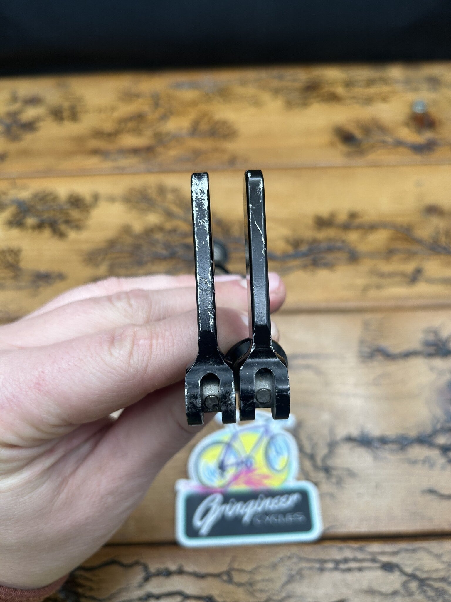 Ringle Black and Gold Titanium Twister Quick Release Skewer Set