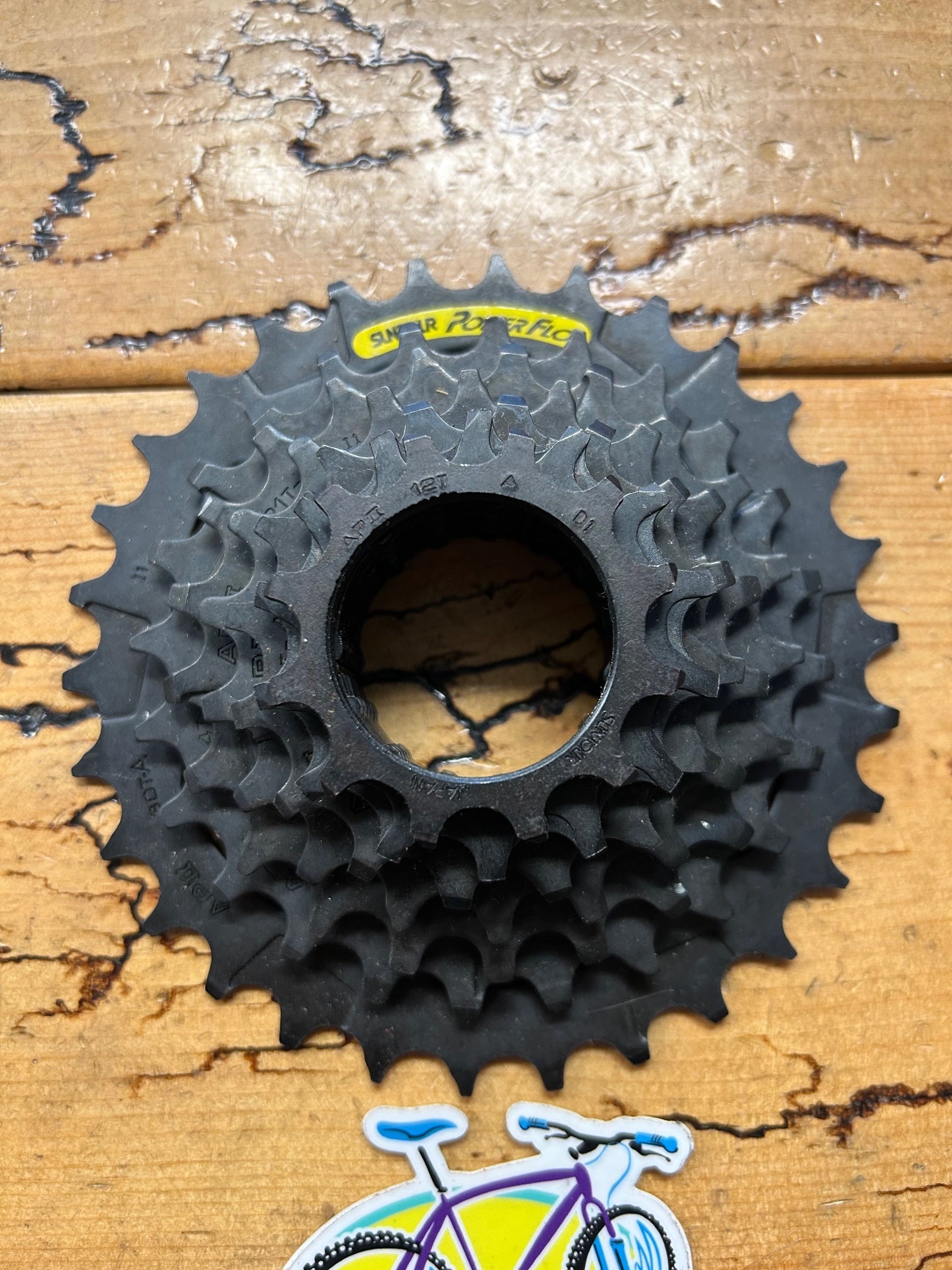 Suntour 12-30 Tooth 7 Speed Power Flo Cassette – Gringineer Cycles