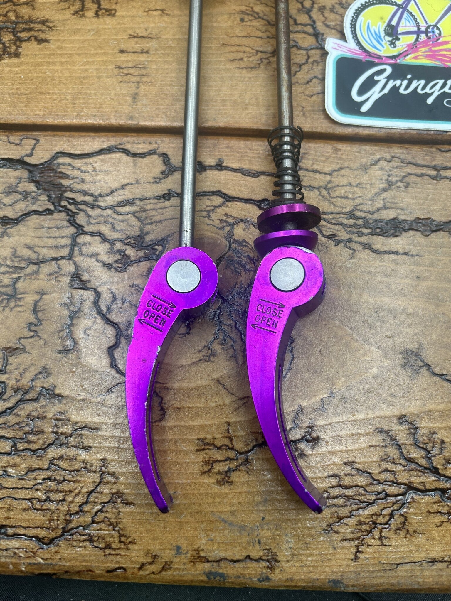 GT Purple Anodized Titanium Quick Release Skewers – Gringineer Cycles