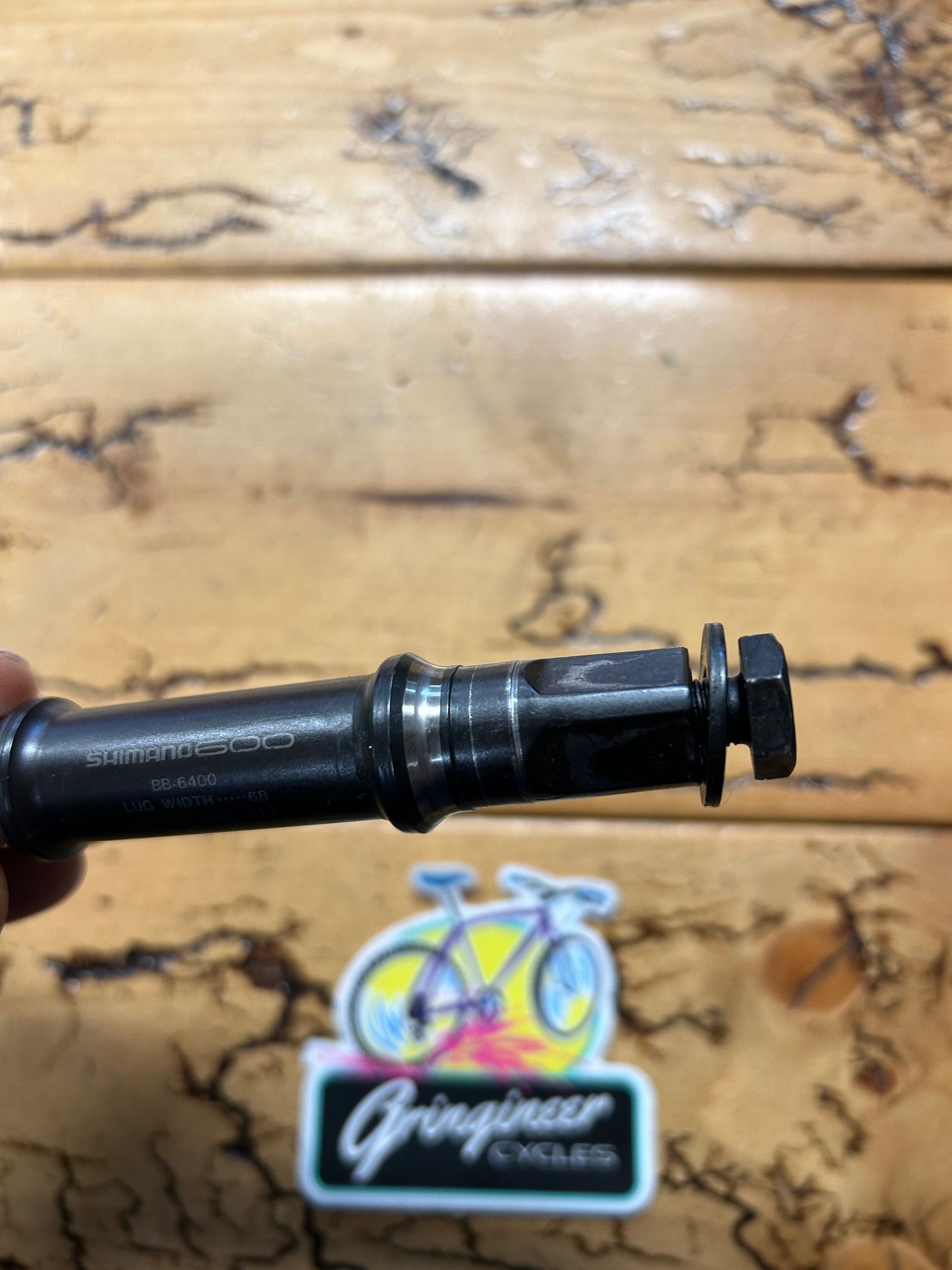 Shimano 600 BB-6400 113mm Square Taper Bottom Bracket Spindle