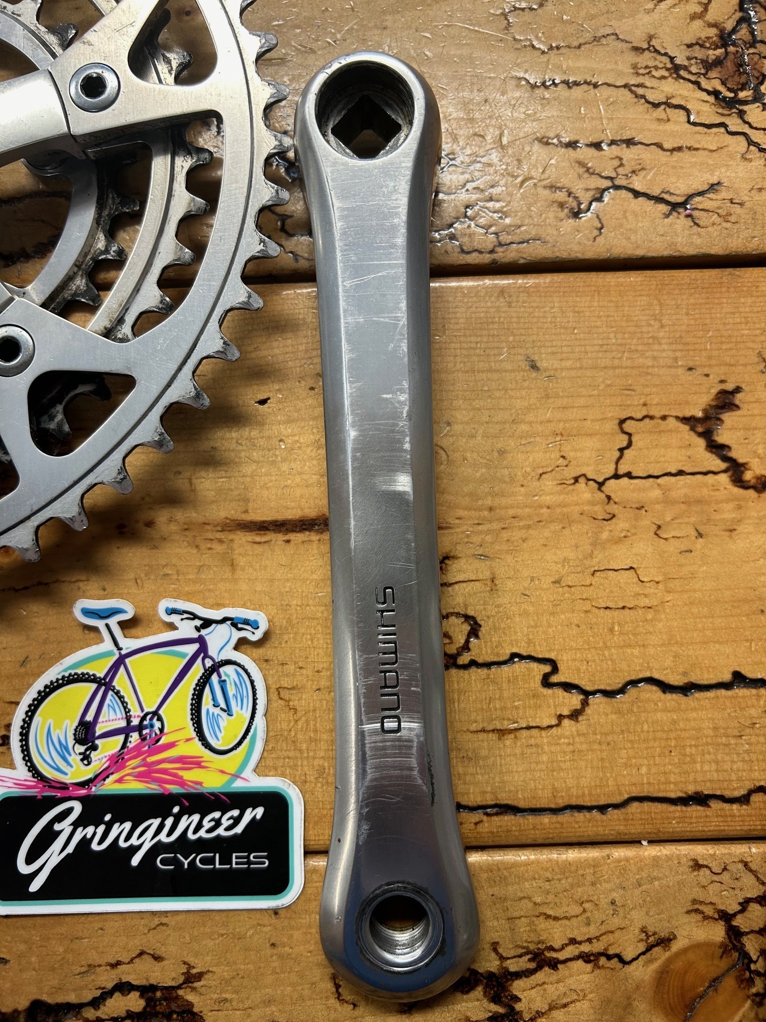 Shimano 600EX M700 FC-6206 175mm 48/38/28 Crankset – Gringineer Cycles