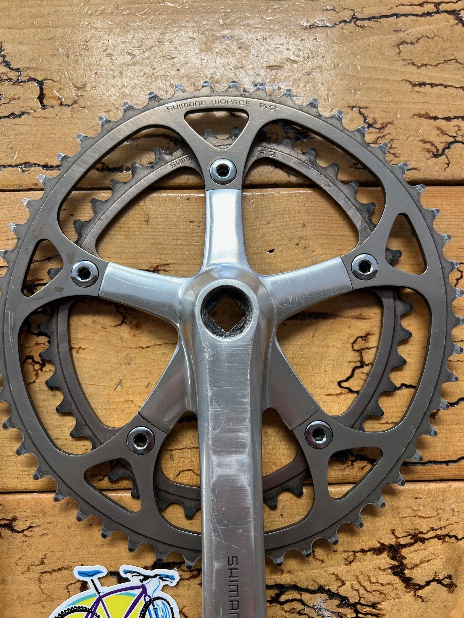 Shimano 600 FC-6207 52/42 175mm Crankset – Gringineer Cycles