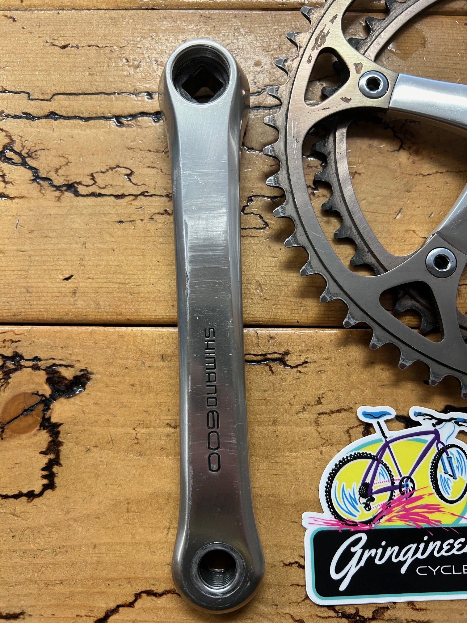 Shimano 600 FC-6207 52/42 175mm Crankset – Gringineer Cycles