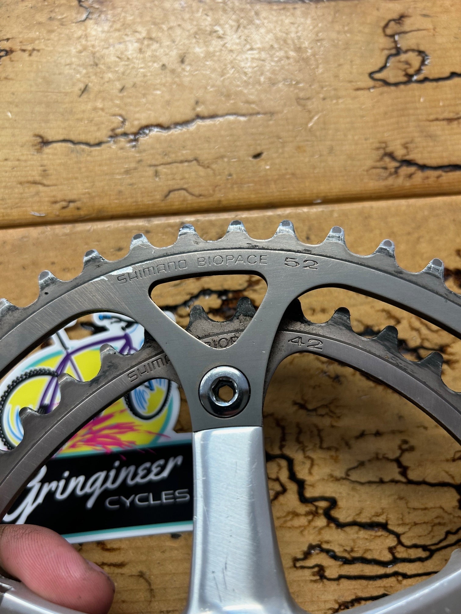 Shimano 600 FC-6207 52/42 175mm Crankset – Gringineer Cycles