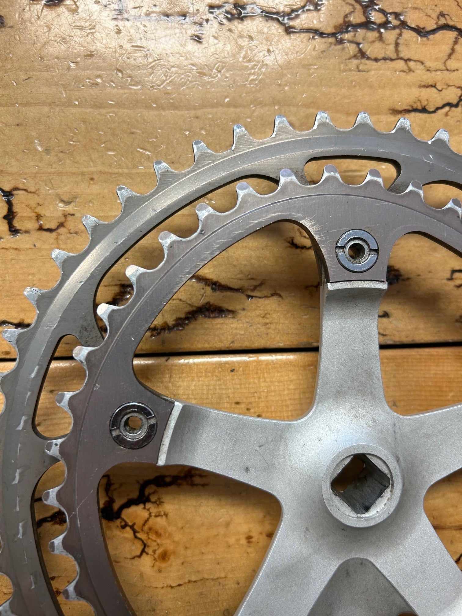 Road to A FC盤 Shimano 600 Crank Set FC-6400 172.5mm 52/39 Double 130 BCD | eBay