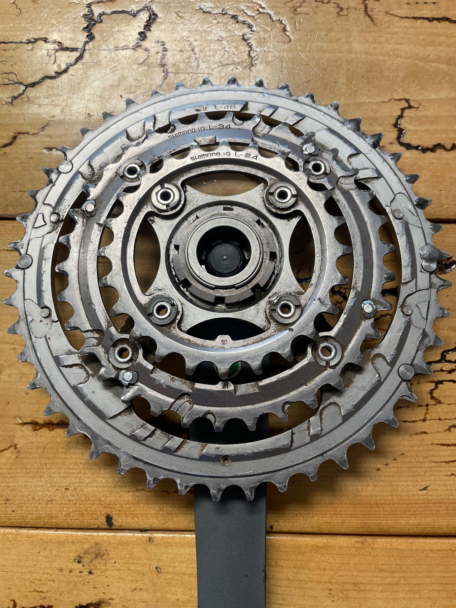 Shimano XTR M950クランクセット 175mm 3段ギア 【公式通販】