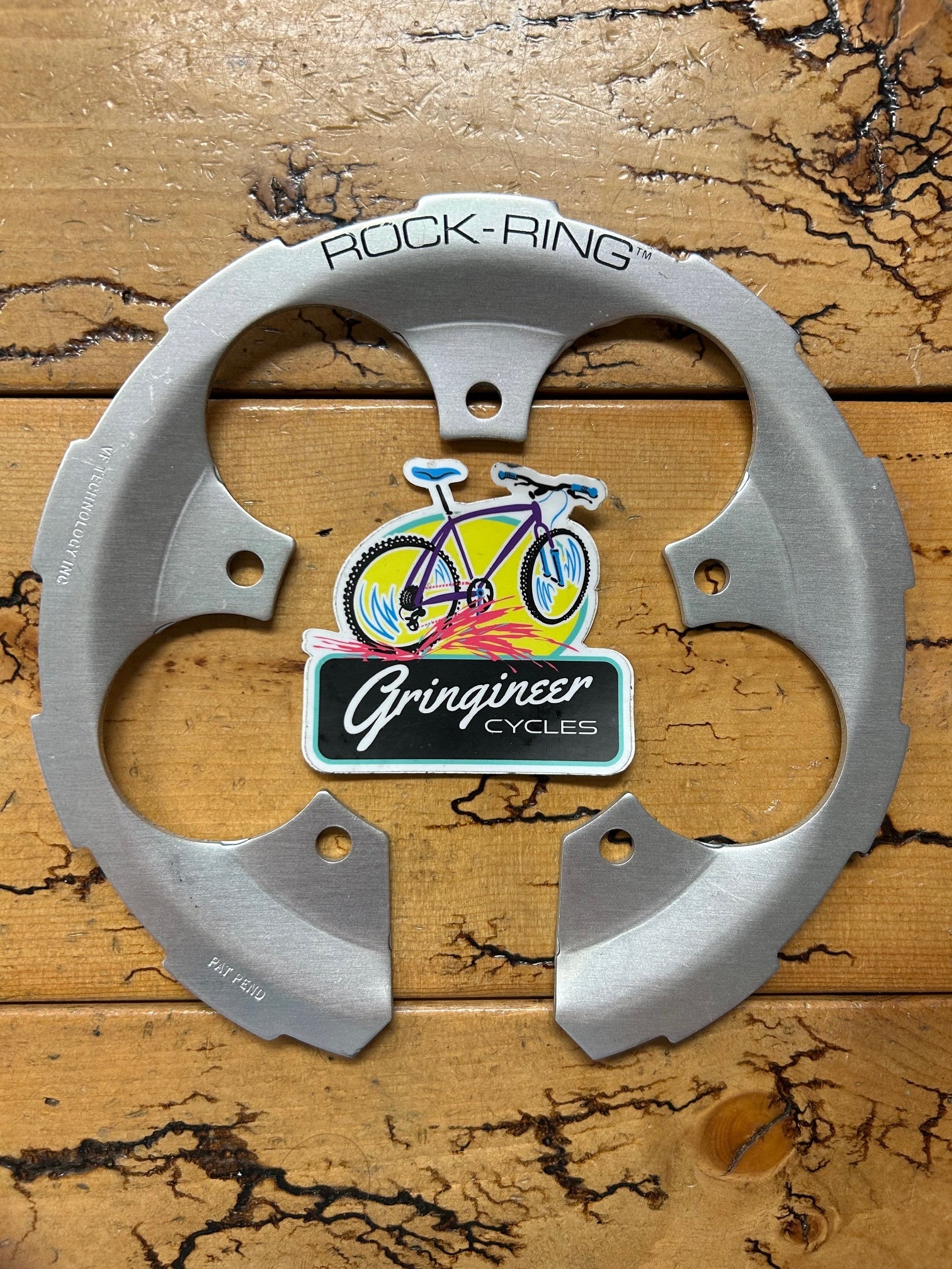 Girvin Silver Rock Ring 5 Bolt 110 BCD Bash Guard – Gringineer Cycles