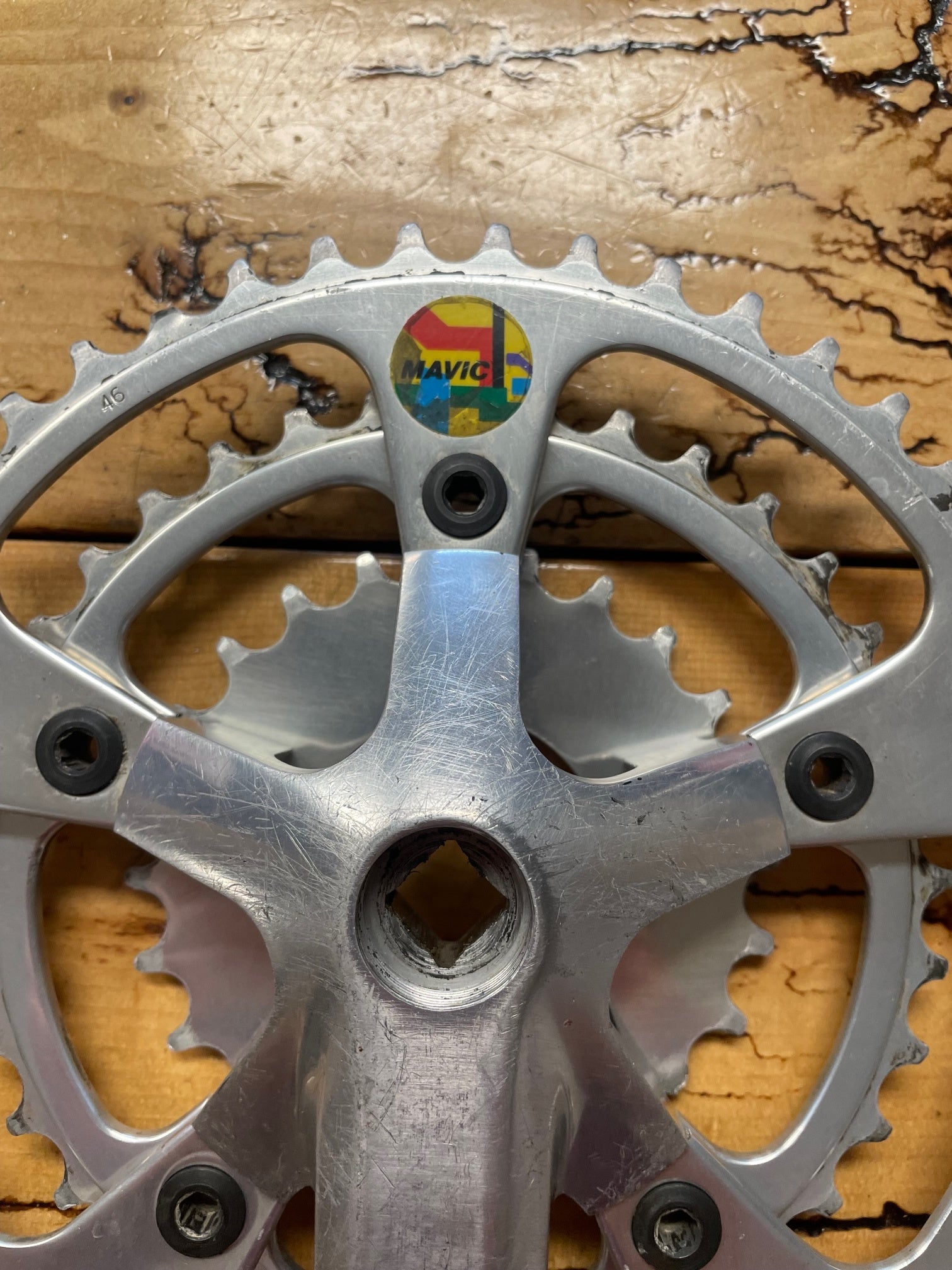 Mavic 637 MTB 46/36/24 Triple 175mm Crankset – Gringineer Cycles