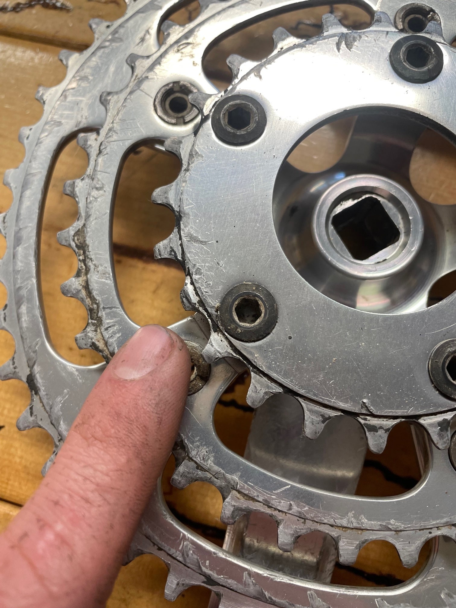 Mavic 637 MTB 46/36/24 Triple 175mm Crankset – Gringineer Cycles