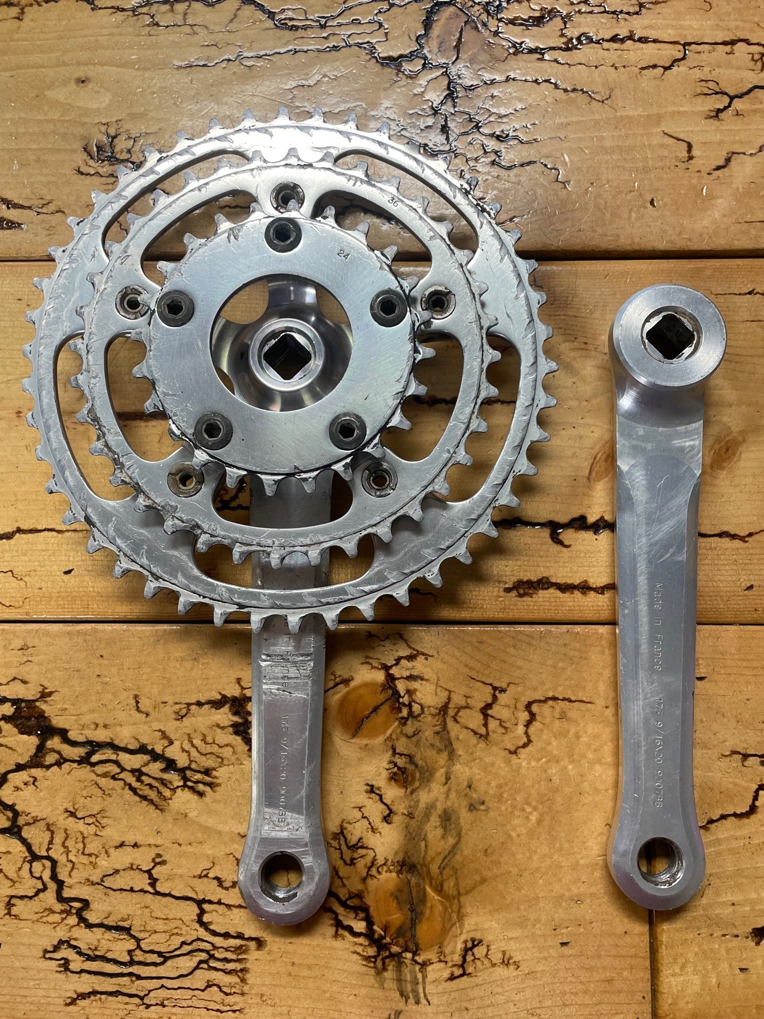 Mavic MTB 46/36/24 Triple 175mm Crankset – Gringineer Cycles