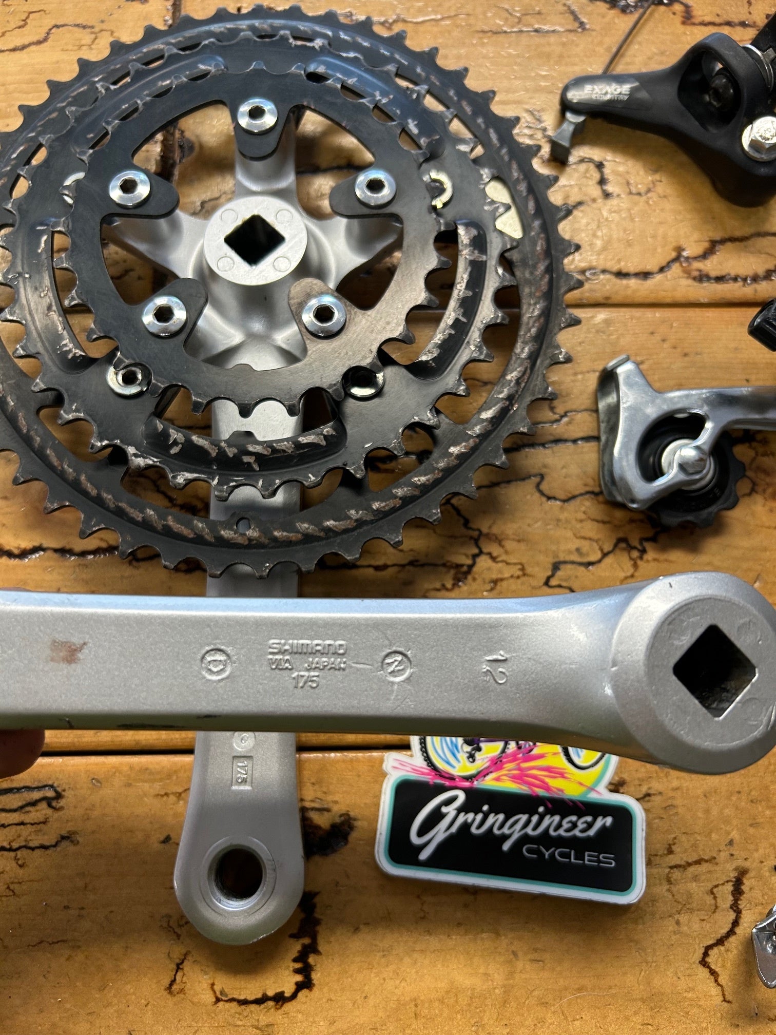 AXAGE セット Shimano Exage Mini Group Crankset, FD, RD, 1 Brake – Gringineer Cycles